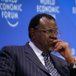 5 September 2019: Namibian President Hage Geingob at the World Economic Forum on Africa in Cape Town. His ruling Swapo party won the national elections in late 2019 despite a sharp drop in support.