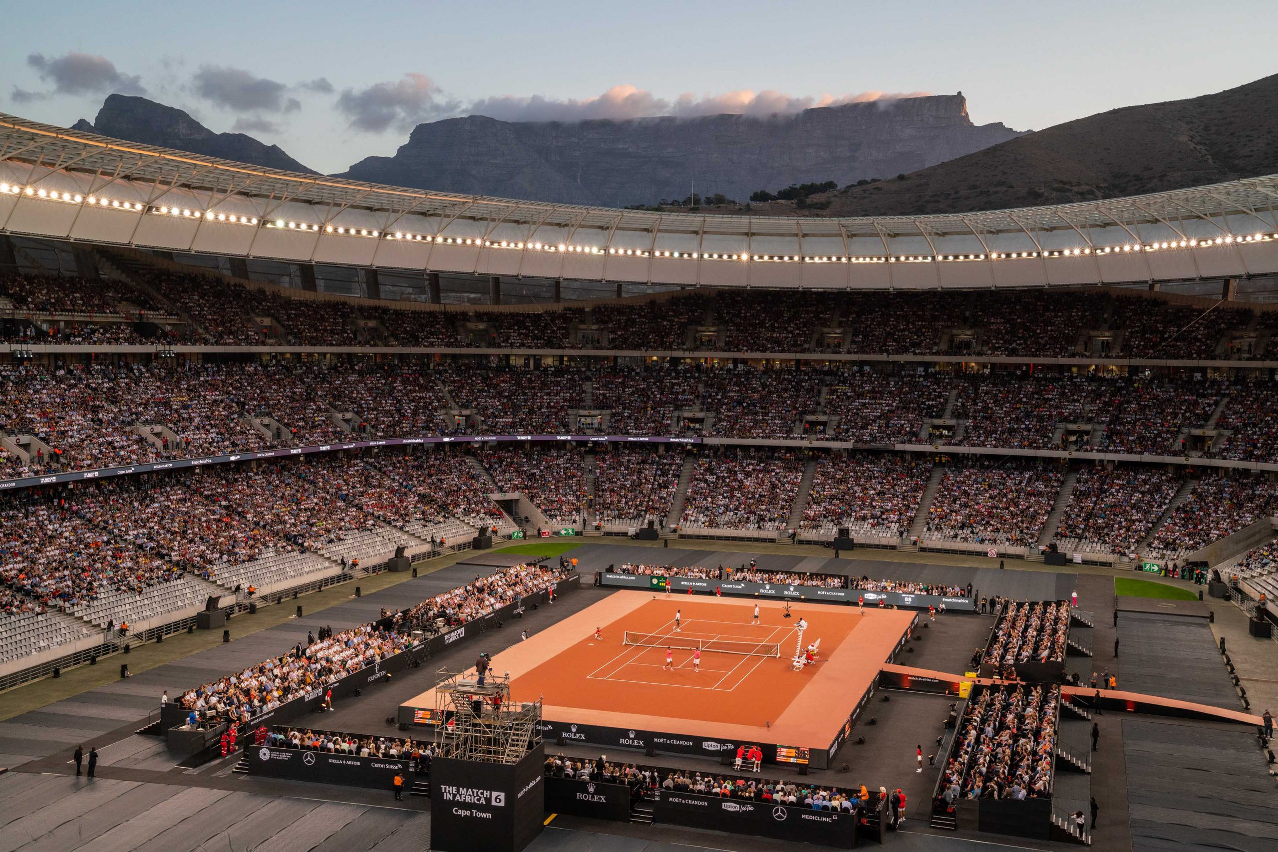 7 February 2020: The 50 000 audience members broke the record for the highest number of spectators at a tennis match.