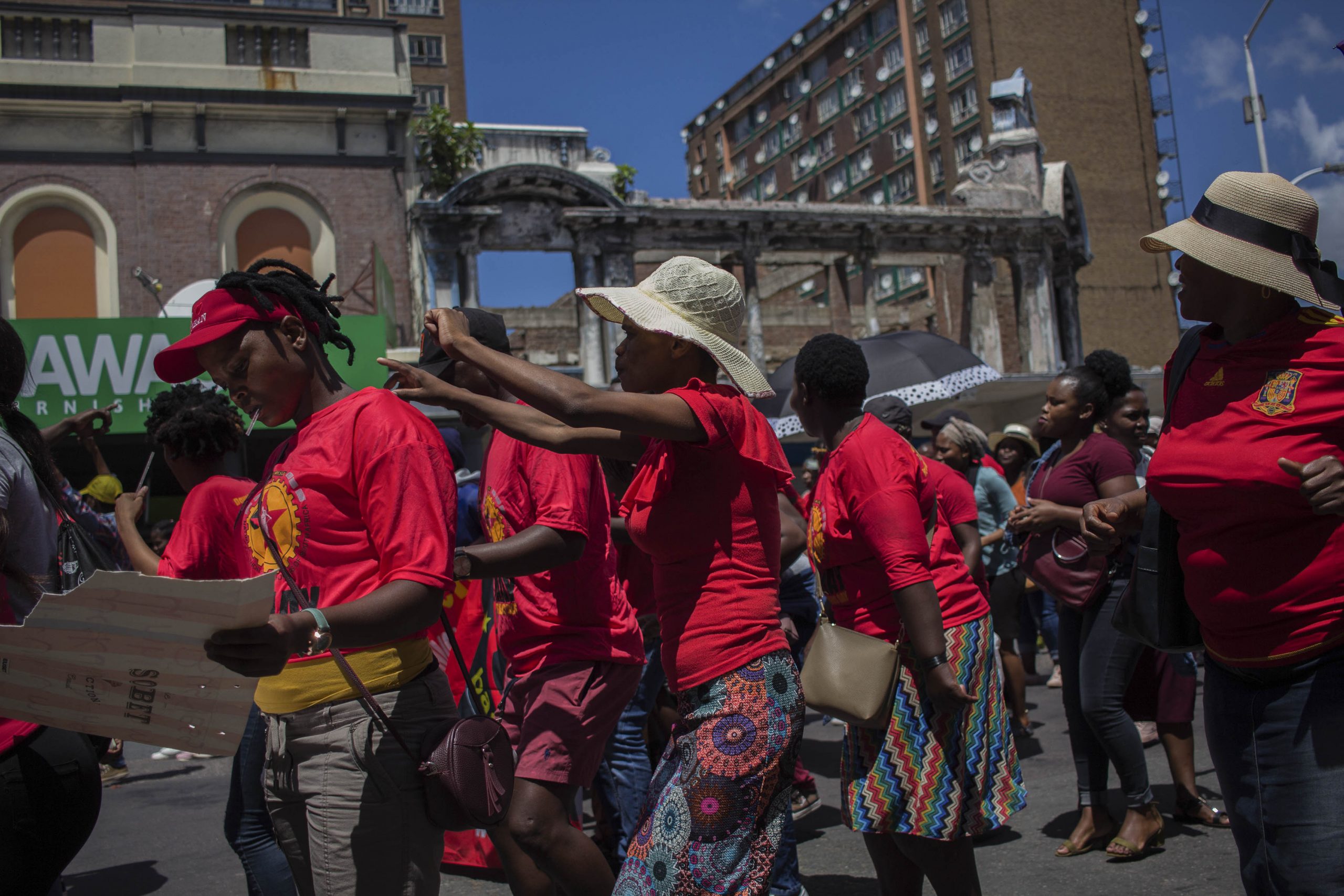 24 February 2020: Members and supporters of Abahlali baseMjondolo took part in a march to submit proposals for the amendment of section 25 of the Constitution to allow for land expropriation without compensation.