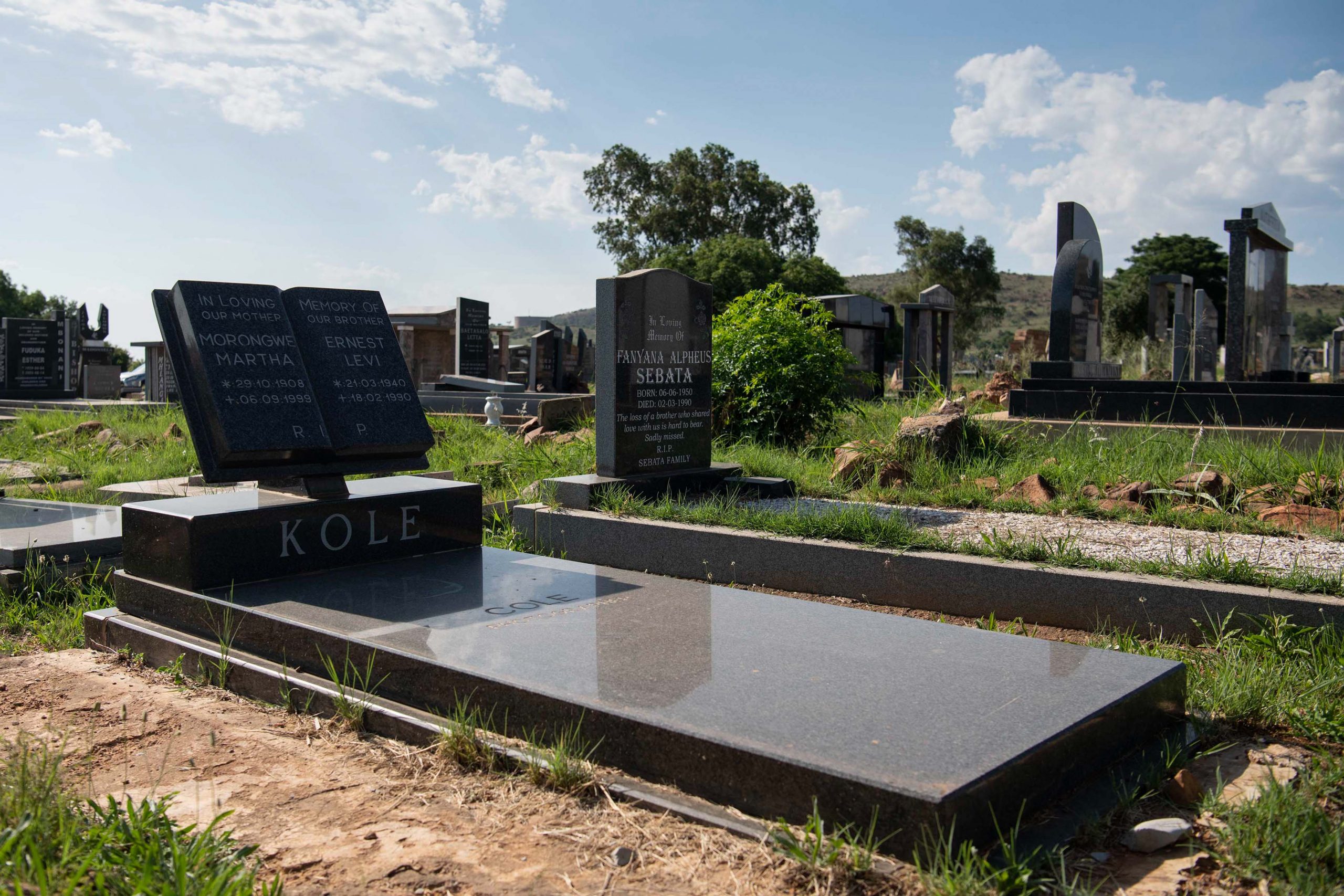 3 December 2019: Ernest Cole’s grave in the Mamelodi cemetery. 