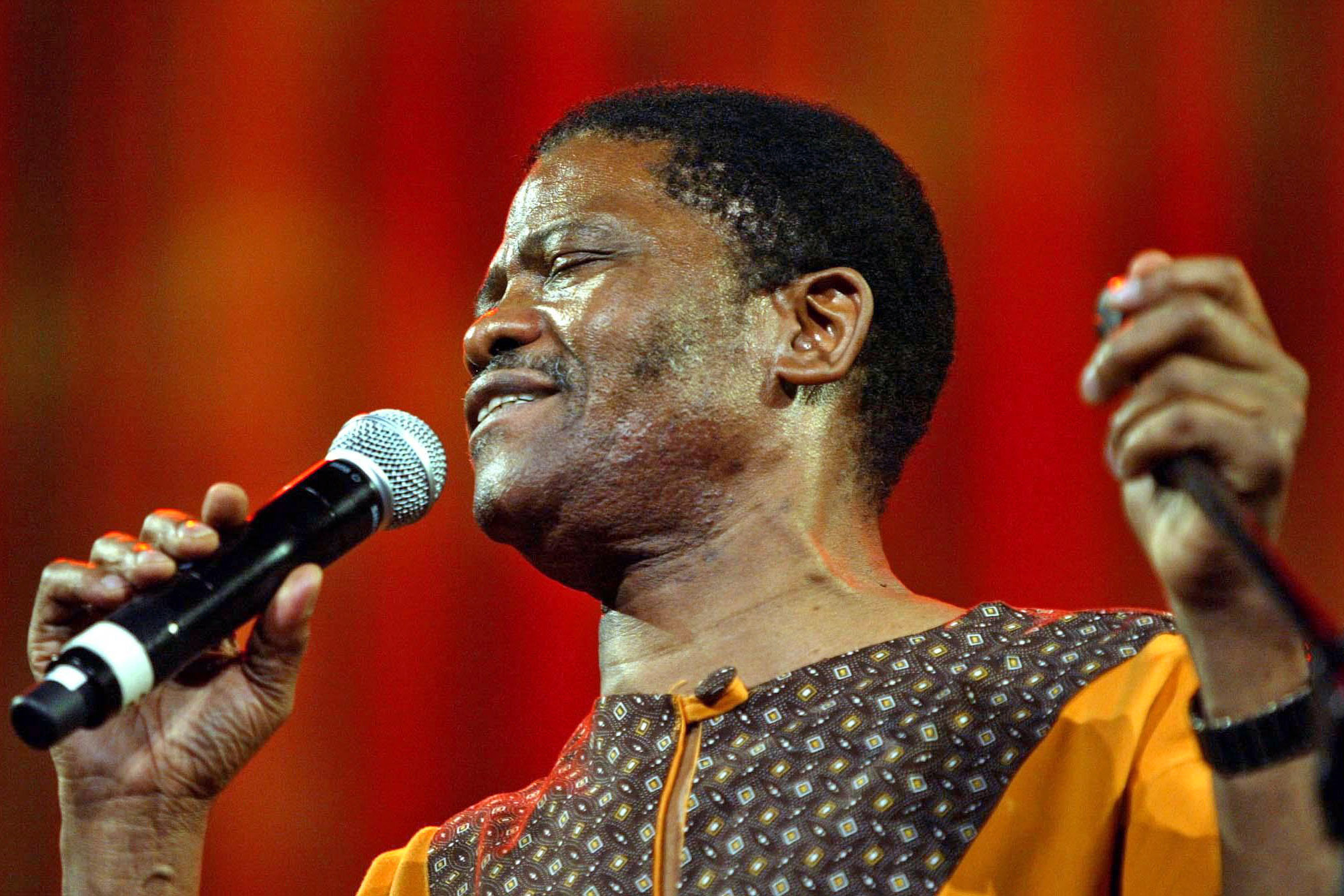 Undated: Joseph Tshabalala in performance at the Sandton Convention Centre in Johannesburg. (Photograph by Sipho Maluka/RCP Media)