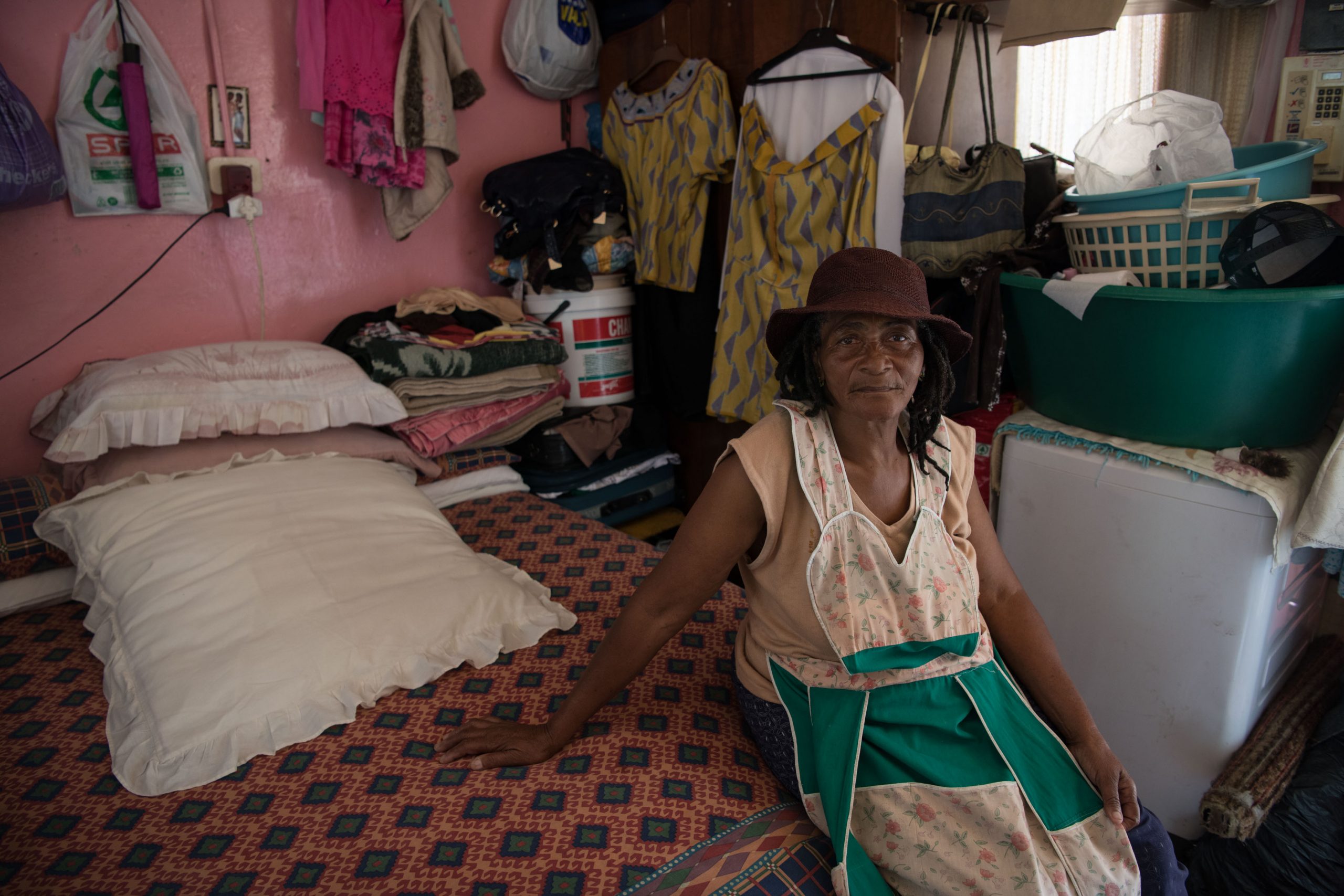 3 February 2020: Vuyiswa Pikoli has been living at Adcock Homes since 1984. She shares her room with her three grandchildren. 