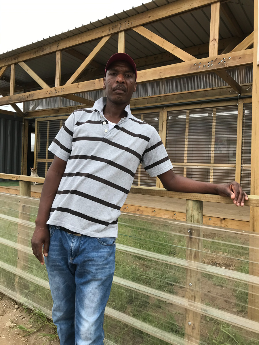 24 March 2020: Zama Mona, chairperson of the residents’ association in Airport Valley, is pictured here two days before the Covid-19 lockdown began.