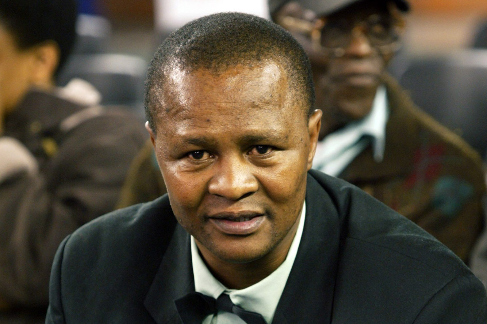 28 May 2004: Thabo Spampool during the WBC Super Featherweight Final Eliminator fight between South Africa’s Mzonke Fana and Randy Suico of the Philippines at the Orlando Community Hall in Orlando, Gauteng. (Photograph by © Lee Warren/ Gallo Images)