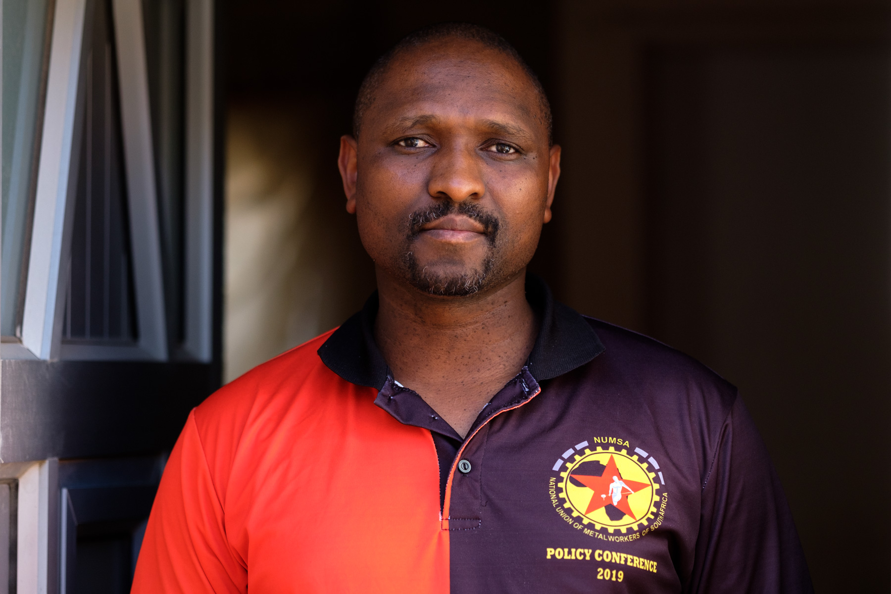 2 April 2020: Vuyo Lefele, regional secretary of the National Union of Metalworkers of South Africa, at his home in Philippi.