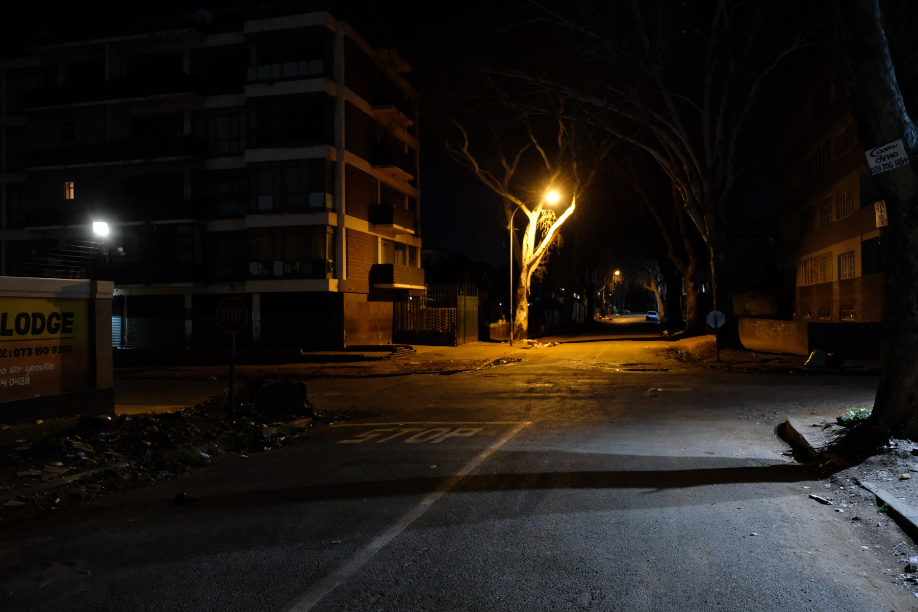 8 May 2020: An empty Yeoville street before the neighbourhood’s many essential workers ring in the early morning traffic.