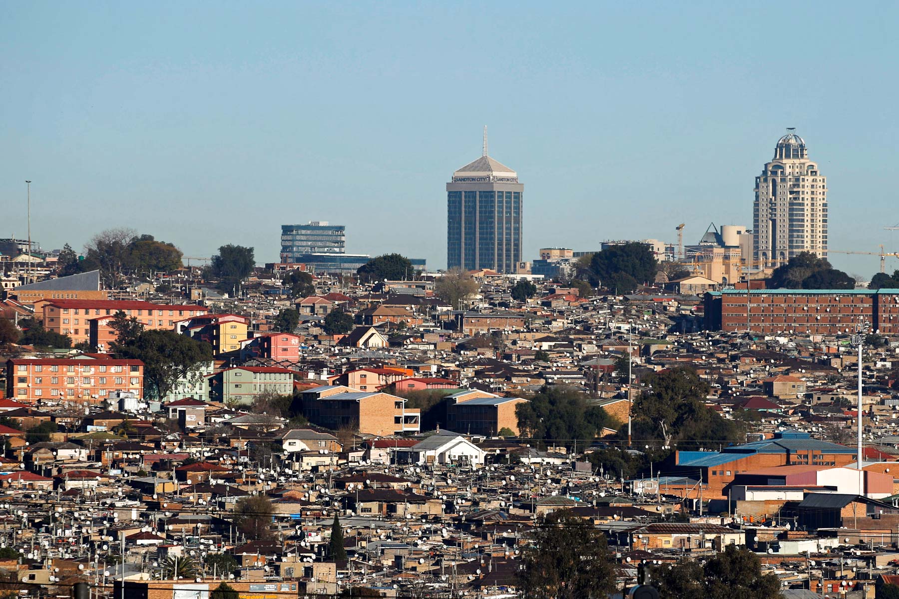 28 July 2016: Alexandra township in Johannesburg, where thousands of South Africans who lack the financial means to buy a house live in shacks. (Photograph by Reuters/ Siphiwe Sibeko)