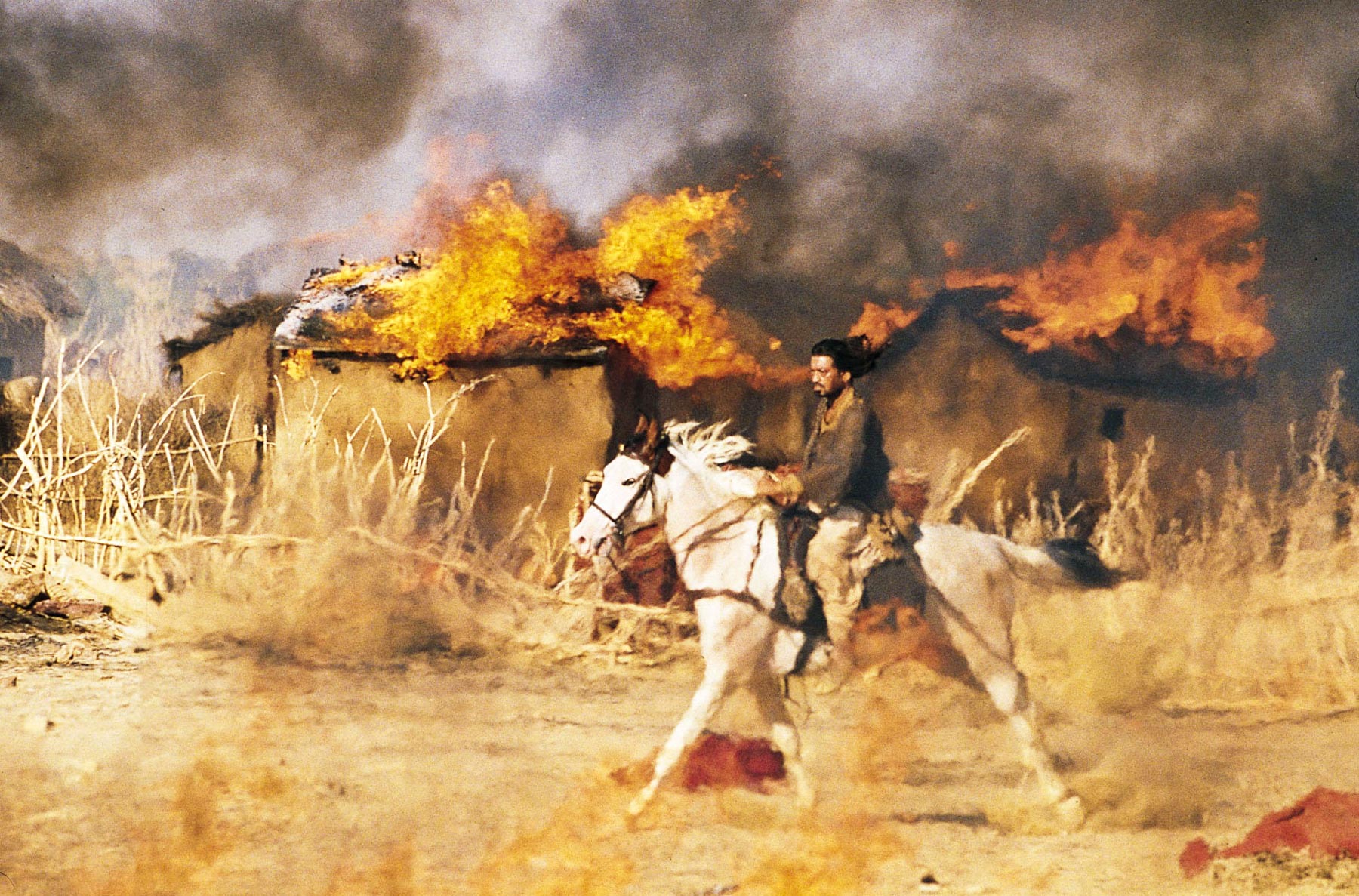 15 July 2005: Irrfan Khan as Lafcadia in the film The Warrior, which takes place in feudal Rajasthan in India. (Still from The Warrior) 