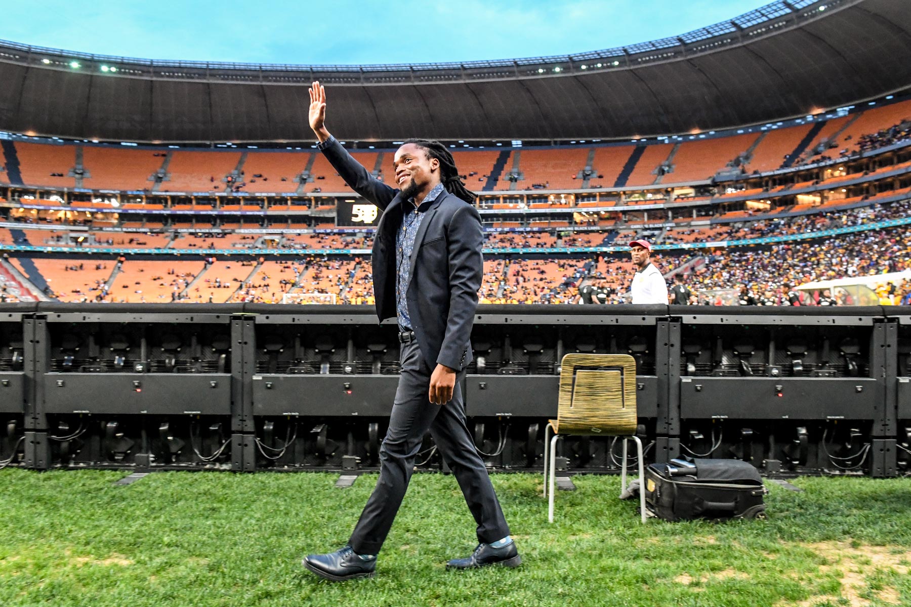 8 January 2020: Former Kaizer Chiefs player Siphiwe Tshabalala at the club’s Absa Premiership match against Highlands Park at the FNB Stadium in Johannesburg. (Photograph by Sydney Seshibedi/ Gallo Images)