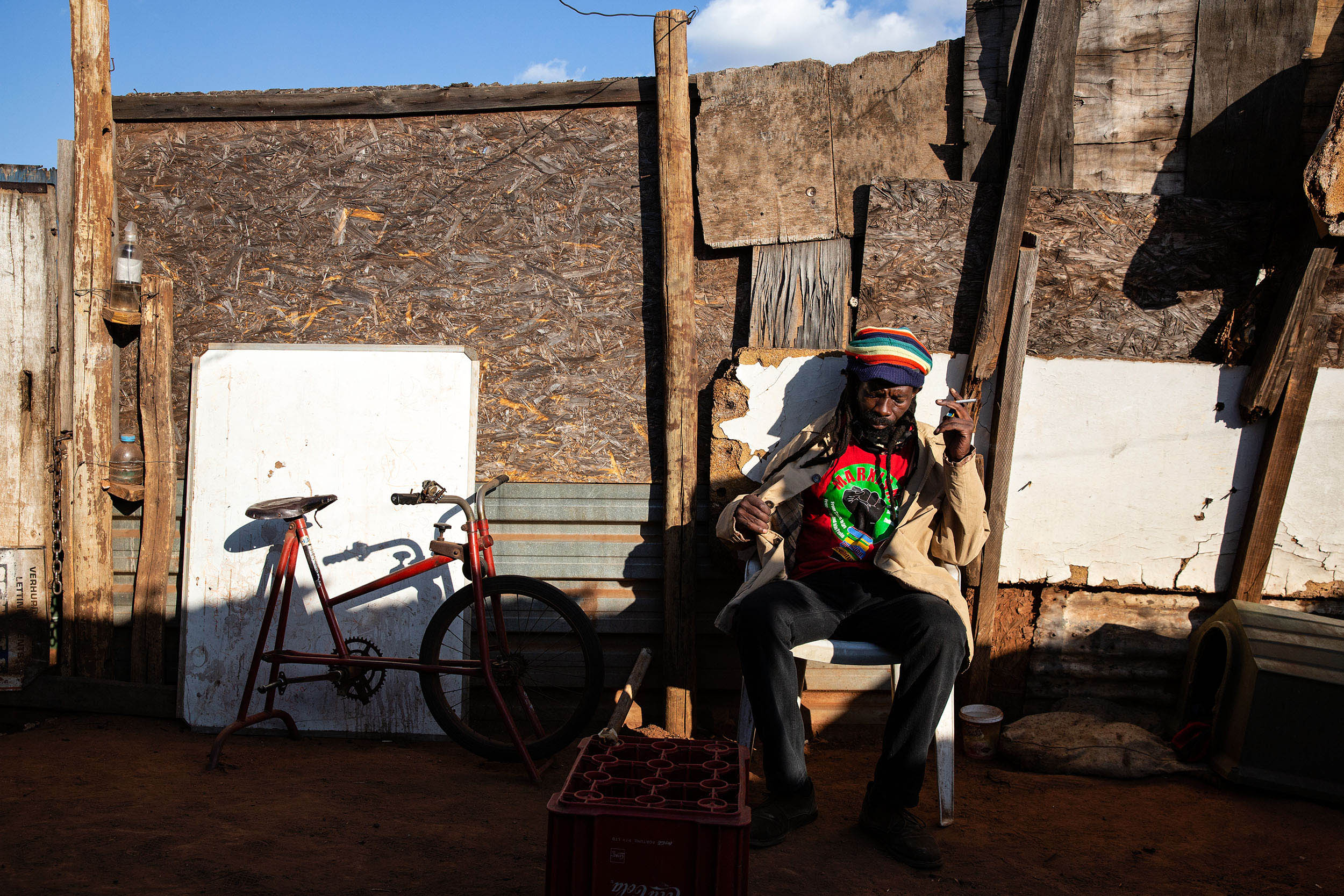 9 July 2020: General Moyo is a community leader and activist in Makause shack settlement. In March, a team of about 120 people, including Moyo, educated themselves about Covid-19 and began an awareness campaign.