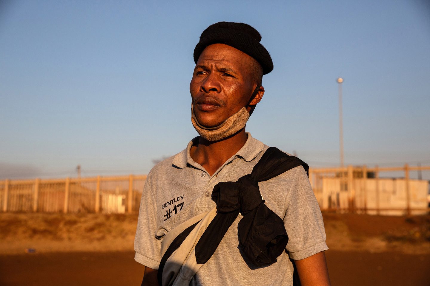 7 July 2020: Self-described community activist Luan Bentley participated in the march. He said everyone at the meeting was frustrated with the government allowing migrants to work and own property in South Africa.