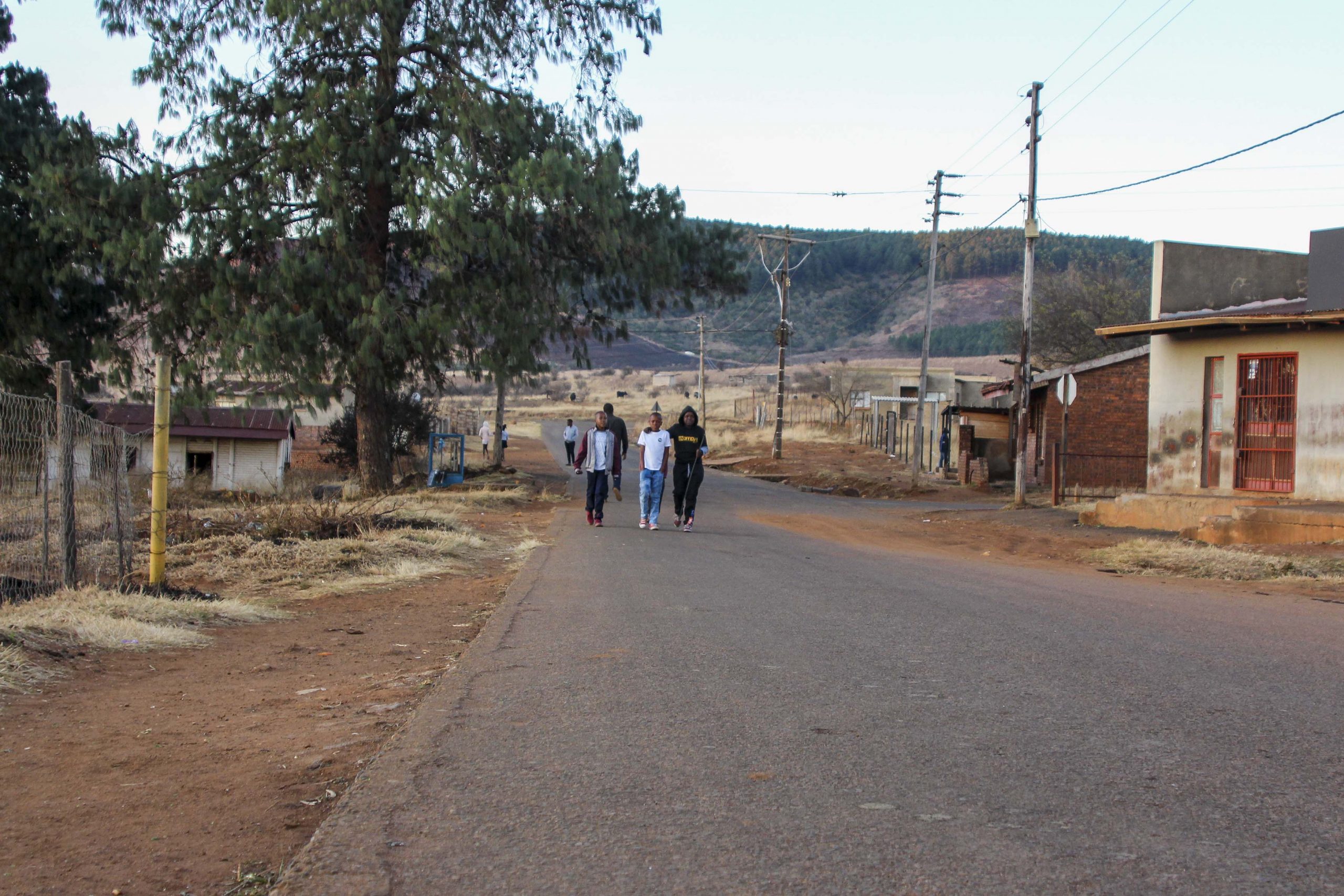 28 June 2020: The road in KwaThandeka where Kwanele Khumalo was injured after police randomly shot at him and other protestors.