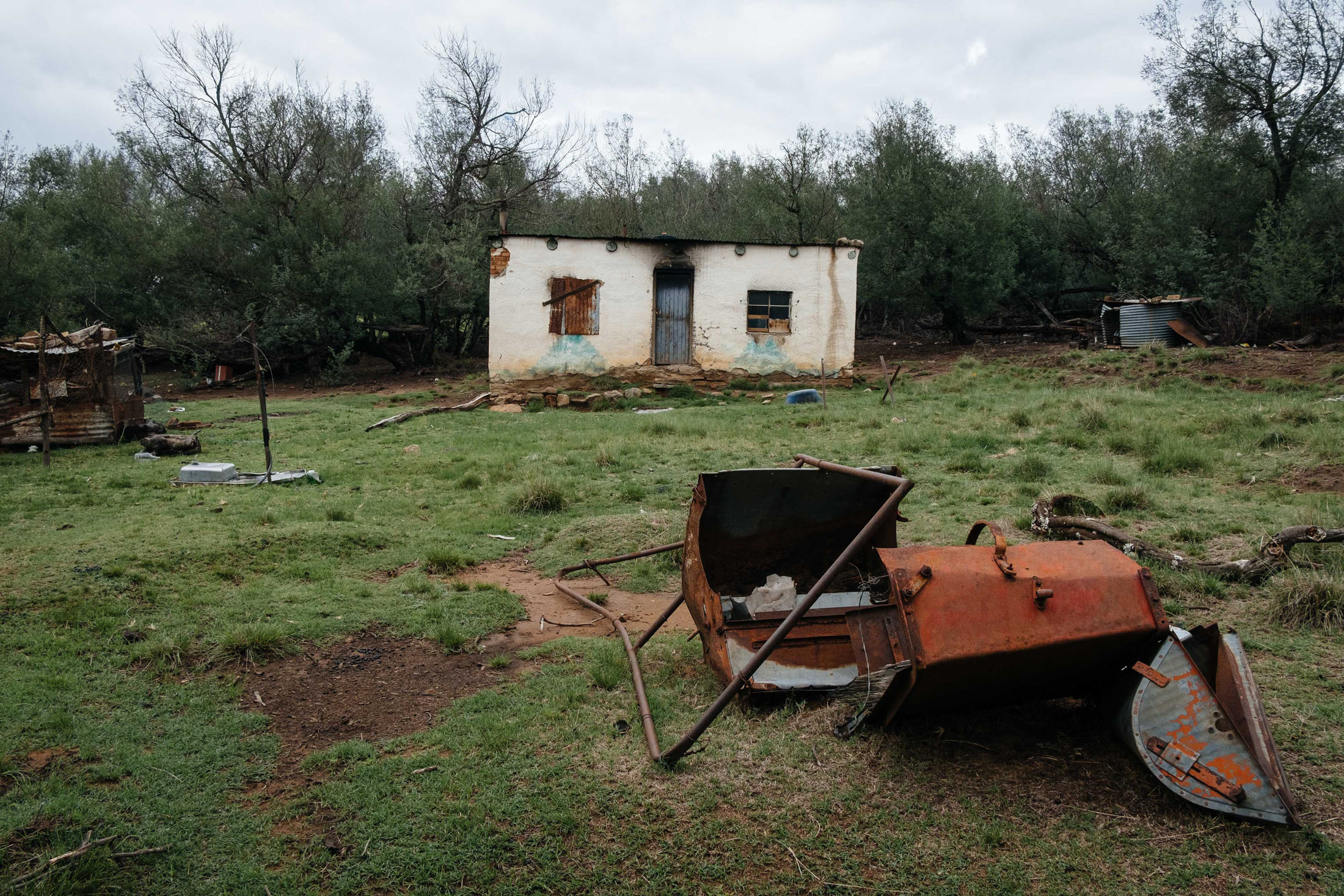 11 December 2019: The homestead from which Nolinette Nqoko was evicted on Orla Farm near Elliot, Chris Hani District, Eastern Cape after the farm was handed over to an emerging black farmer.